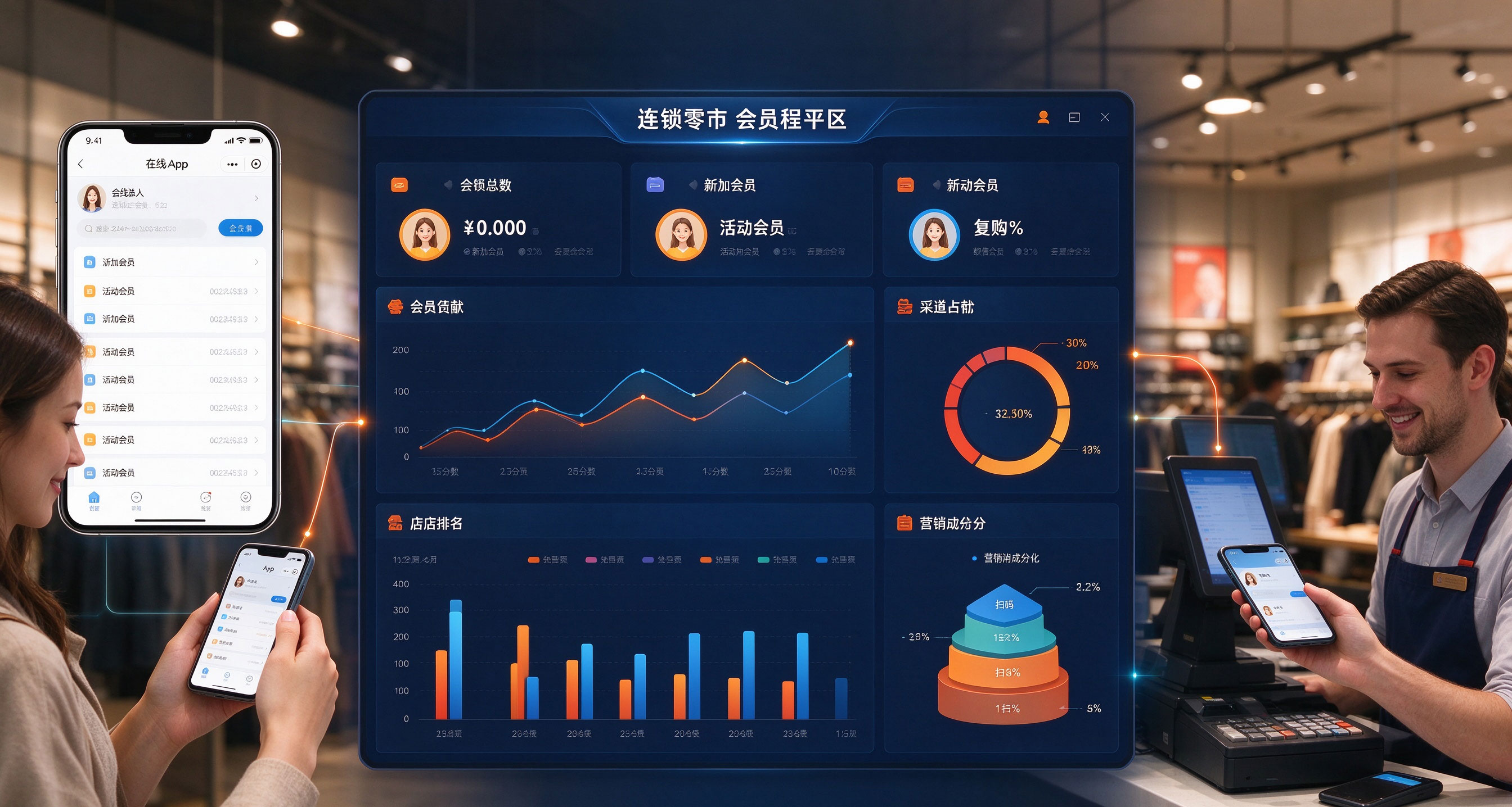 连锁零售全渠道会员平台案例